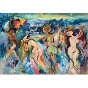 Ludwik Klimek (1912 Skoczów - 1992 Nice), Bathers