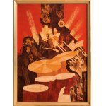 Kazimierz Śramkiewicz (1914 Poniec - 1998 Gdansk), Jazz, 1989.