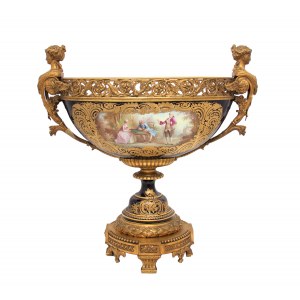 Jacquardiniera, in the type of Sèvres wares, 2nd half of the 19th century.