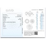 Diament naturalny 0.17 ct I1 AIG Milan