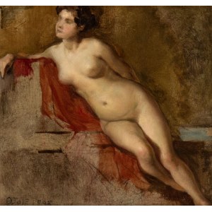 TEODORO WOLF FERRARI (Venezia 1878-San Zenone degli Ezzelini 1945), Study for a nude
