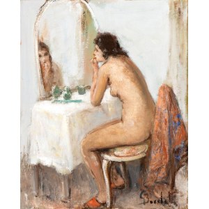 GAETANO BOCCHETTI (Napoli 1888-1990), Naked woman looking in the mirror