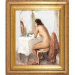 GAETANO BOCCHETTI (Napoli 1888-1990), Naked woman looking in the mirror