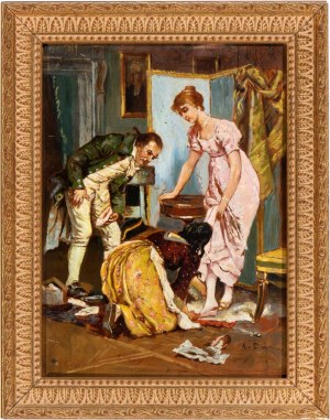 AUGUSTO DAINI (Roma 1860-1920), Preparations for the party