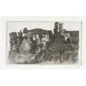 GIORGIO MORANDI (Bologna 1890-1964), Il Poggio di sera (recto), Il Poggio al mattino (verso)