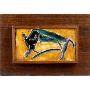 LEONCILLO LEONARDI (Spoleto 1915-Roma 1968), Tile (Bull)