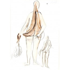 GIACOMO MANZÙ (Bergamo 1908-Roma 1991), Nude study
