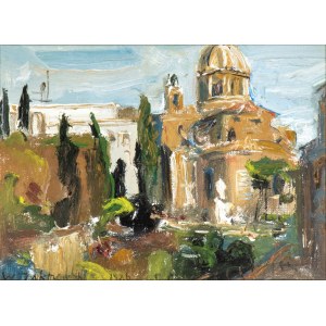 WLODZIMIERZ ZAKRZEWSKI (San Pietroburgo 1916-Polonia 1992), San Carlo al Corso Church in Rome