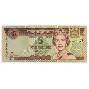 Fiji 5 Dollars 2002
