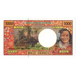 French Pacific Territories 1000 Francs 1996 (ND)