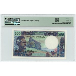 New Hebrides 500 Francs 1979 (ND) PMG 67 EPQ Superb Gem Unc