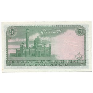 Brunei 5 Ringgit / 5 Dollars 1967