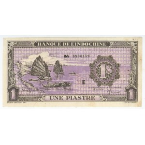 French Indochina 1 Piastre 1942 - 1945 (ND)