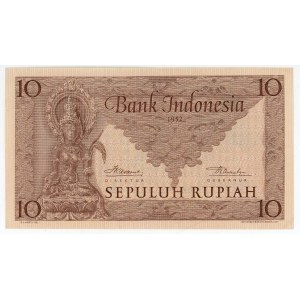 Indonesia 10 Rupiah 1952