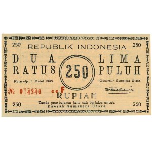 Indonesia 250 Rupiah 1949