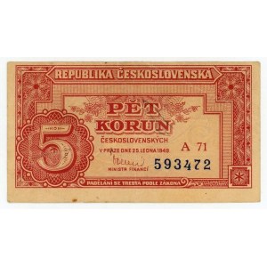 Czechoslovakia 5 Korun 1949