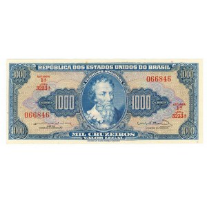 Brazil 1000 Cruzeros 1963 (ND)