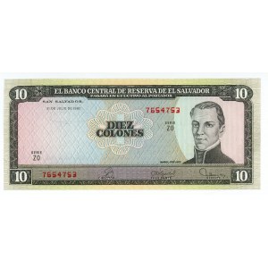 El Salvador 10 Colones 1980