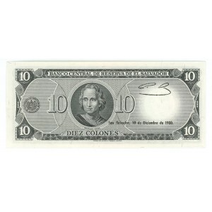 El Salvador 10 Colones 1980