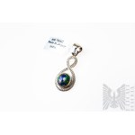 Zawieszka z Naturalnym Azurytem 4 Ct, Srebro 925, Certyfikat Gemporia