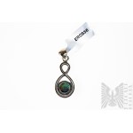 Zawieszka z Naturalnym Azurytem 4 Ct, Srebro 925, Certyfikat Gemporia