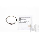 Bransoleta z Naturalnymi Niebieskimi Szafirami 5.26 Ct i Naturalnymi Białymi Topazami 1.96 Ct, Srebro 925, Certyfikat Gemporia