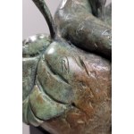 Robert Dyrcz, Eve on an Apple (Bronze, height 36 cm)