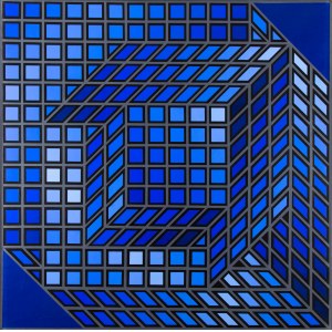 Victor Vasarely (1906 Pécs - 1997 Paryż), AXO-3, 1968