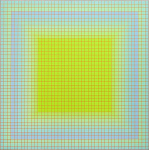 Julian Stanczak (1928 Borownica - 2017 Seven Hills, Ohio), Floating (Green). - Changeability (Green), 1974.