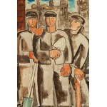 Alfred Lenica (1899 Pabianice - 1977 Warsaw), Resting Workers, 1946