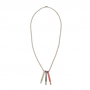 Collier / sautoir avec crayons de couleur