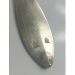Spoon, 750 silver (12-gauge), Warsaw, goldsmith Samuel Gotthhelf Schmidt, ca. 1793-1827