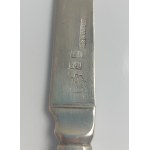 Nóż, srebro 875 (84 złotniki), Moskwa, pocz. XIX w.