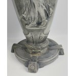 Pair of Art Nouveau vases, plater