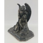 Figurine, silver-plated pewter, 19th century.