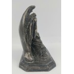 Figurine, silver-plated pewter, 19th century.