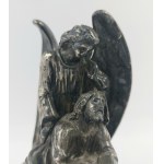 Figurine, silver-plated pewter, 19th century.