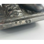 Figurine, silver-plated pewter, 19th century.