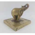 Elephant figurine, brass