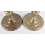 Pair of candlesticks, bronze, 19th/20th century.