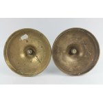 Pair of candlesticks, bronze, 19th/20th century.