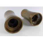 Pair of candle holders, brass, Daniurp Design, Denmark