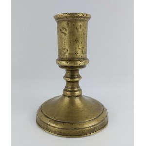 Candle holder, brass, 19th century.