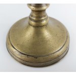 Candle holder, brass, 19th century.