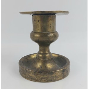Traveling candlestick, brass, 19th century.