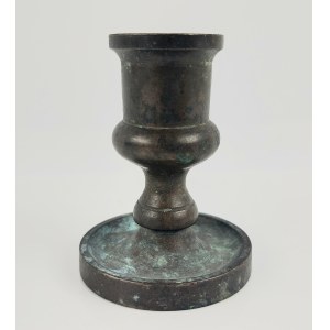 Traveling candlestick, bronze, 19th century.