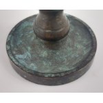 Traveling candlestick, bronze, 19th century.