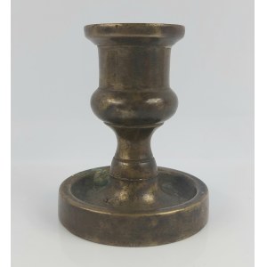 Traveling candlestick, brass, 19th century.