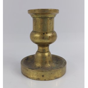 Traveling candlestick, brass, 19th century.