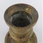 Traveling candlestick, brass, 19th century.